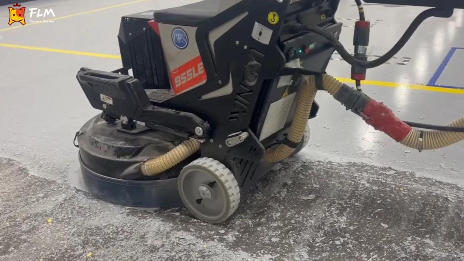 FLM 955LE Ride-On Planetary Grinder: Industrial Floor Grinding & Coating Removal
